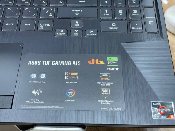 Asus tuf gaming F15 i5-11400H 16-512gb ssd rtx2050 4gb FHD 144hz 15.6