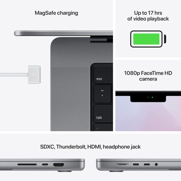 لپ تاپ استوک اپل apple Macbook Pro 2021 (14") M1 Pro 32G-1tb M1 PRO 14.2" 3K Retina