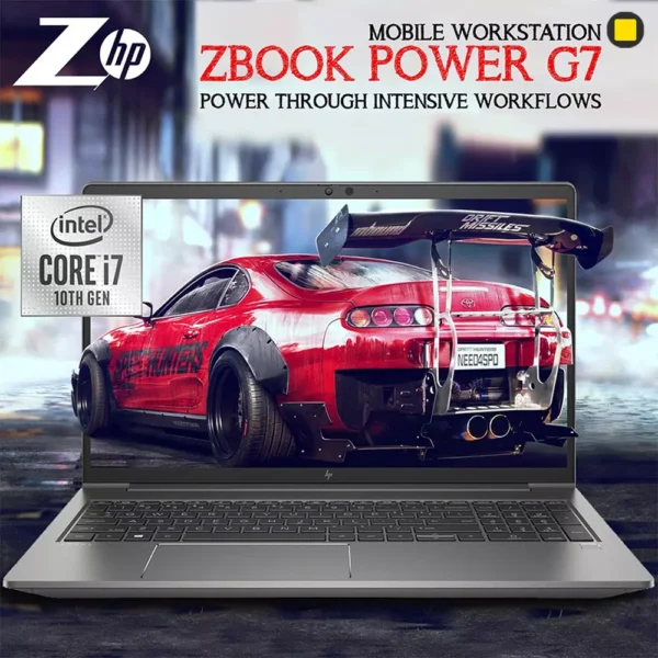 لپ تاپ اچ پی HP Zbook Power15 G7 core i7-1885H 16G-512G 4GB NVIDIA QUADRO T20000 Max 15.6" full HD