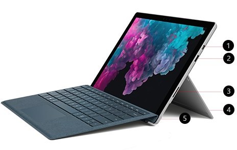 لپ تاپ استوک Microsoft Surface 6 core i5-8350U 8G5B-256GB intel IRIS PLUS 12.3″ full hd